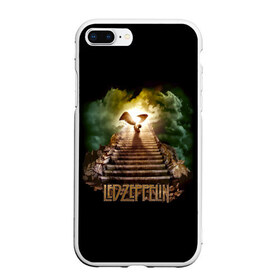Чехол для iPhone 7Plus/8 Plus матовый с принтом Led Zeppelin в Курске, Силикон | Область печати: задняя сторона чехла, без боковых панелей | led zeppelin | джимми пейдж | джон генри бонэм | джон пол джонс | лед зеппелин | роберт плант