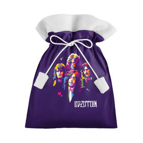 Подарочный 3D мешок с принтом Led Zeppelin в Курске, 100% полиэстер | Размер: 29*39 см | led zeppelin | джимми пейдж | джон генри бонэм | джон пол джонс | лед зеппелин | роберт плант