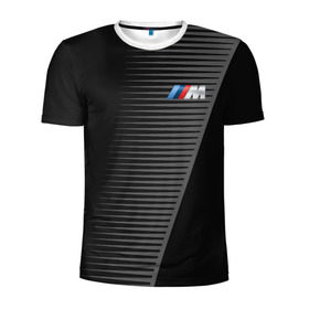 Мужская футболка 3D спортивная с принтом BMW 2018 Grey Colors Lines в Курске, 100% полиэстер с улучшенными характеристиками | приталенный силуэт, круглая горловина, широкие плечи, сужается к линии бедра | bmw | автомобильные | бмв | машины