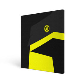 Холст квадратный с принтом Borussia 2018 Geometry Sport в Курске, 100% ПВХ |  | fc |  borussia dortmund | боруссия | спорт | спортивные | фк | футбол | футбольный клуб