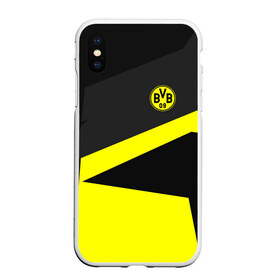 Чехол для iPhone XS Max матовый с принтом Borussia 2018 Geometry Sport в Курске, Силикон | Область печати: задняя сторона чехла, без боковых панелей | fc |  borussia dortmund | боруссия | спорт | спортивные | фк | футбол | футбольный клуб