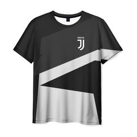 Мужская футболка 3D с принтом Juventus 2018 Geometry Sport в Курске, 100% полиэфир | прямой крой, круглый вырез горловины, длина до линии бедер | fc | juventus | спорт | спортивные | фк | футбол | футбольный клуб | ювентус