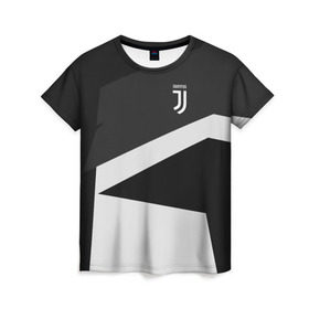 Женская футболка 3D с принтом Juventus 2018 Geometry Sport в Курске, 100% полиэфир ( синтетическое хлопкоподобное полотно) | прямой крой, круглый вырез горловины, длина до линии бедер | fc | juventus | спорт | спортивные | фк | футбол | футбольный клуб | ювентус