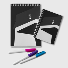 Блокнот с принтом Juventus 2018 Geometry Sport в Курске, 100% бумага | 48 листов, плотность листов — 60 г/м2, плотность картонной обложки — 250 г/м2. Листы скреплены удобной пружинной спиралью. Цвет линий — светло-серый
 | Тематика изображения на принте: fc | juventus | спорт | спортивные | фк | футбол | футбольный клуб | ювентус