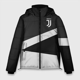 Мужская зимняя куртка 3D с принтом Juventus 2018 Geometry Sport в Курске, верх — 100% полиэстер; подкладка — 100% полиэстер; утеплитель — 100% полиэстер | длина ниже бедра, свободный силуэт Оверсайз. Есть воротник-стойка, отстегивающийся капюшон и ветрозащитная планка. 

Боковые карманы с листочкой на кнопках и внутренний карман на молнии. | fc | juventus | спорт | спортивные | фк | футбол | футбольный клуб | ювентус