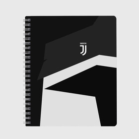 Тетрадь с принтом Juventus 2018 Geometry Sport в Курске, 100% бумага | 48 листов, плотность листов — 60 г/м2, плотность картонной обложки — 250 г/м2. Листы скреплены сбоку удобной пружинной спиралью. Уголки страниц и обложки скругленные. Цвет линий — светло-серый
 | Тематика изображения на принте: fc | juventus | спорт | спортивные | фк | футбол | футбольный клуб | ювентус