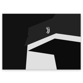 Поздравительная открытка с принтом Juventus 2018 Geometry Sport в Курске, 100% бумага | плотность бумаги 280 г/м2, матовая, на обратной стороне линовка и место для марки
 | Тематика изображения на принте: fc | juventus | спорт | спортивные | фк | футбол | футбольный клуб | ювентус