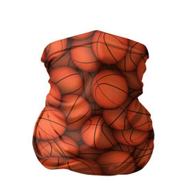 Бандана-труба 3D с принтом Баскетбольные мячи в Курске, 100% полиэстер, ткань с особыми свойствами — Activecool | плотность 150‒180 г/м2; хорошо тянется, но сохраняет форму | basketball | баскетбол | мяч | мячик | оранжевый | паттерн | спорт | текстура