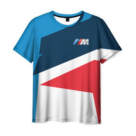 Мужская футболка 3D с принтом BMW 2018 M Sport в Курске, 100% полиэфир | прямой крой, круглый вырез горловины, длина до линии бедер | bmw | автомобильные | бмв | машины