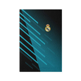 Обложка для паспорта матовая кожа с принтом Real Madrid Creative uniform в Курске, натуральная матовая кожа | размер 19,3 х 13,7 см; прозрачные пластиковые крепления | Тематика изображения на принте: fc | real madrid | реал мадрид | спорт | спортивные | фк | футбол | футбольный клуб