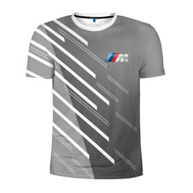 Мужская футболка 3D спортивная с принтом BMW 2018 M Sport в Курске, 100% полиэстер с улучшенными характеристиками | приталенный силуэт, круглая горловина, широкие плечи, сужается к линии бедра | bmw | автомобильные | бмв | машины