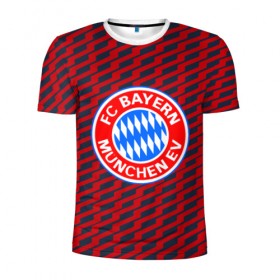 Мужская футболка 3D спортивная с принтом FC Bayern 2018 Creative в Курске, 100% полиэстер с улучшенными характеристиками | приталенный силуэт, круглая горловина, широкие плечи, сужается к линии бедра | bayern | fc | бавария | спорт | спортивные | фк | футбол | футбольный клуб