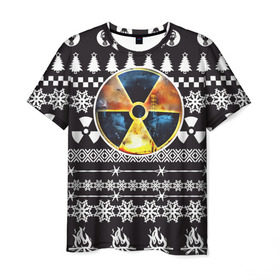 Мужская футболка 3D с принтом S.T.A.L.K.E.R Ядерная Зима в Курске, 100% полиэфир | прямой крой, круглый вырез горловины, длина до линии бедер | Тематика изображения на принте: stalker | зима | новогодние | новый год | радиация | сталкер | чернобыль