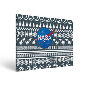 Холст прямоугольный с принтом Свитер NASA в Курске, 100% ПВХ |  | nasa | космос | логотип | наса | ракета