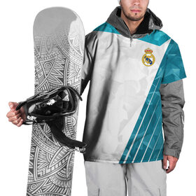 Накидка на куртку 3D с принтом Real Madrid 2018 Abstract в Курске, 100% полиэстер |  | fc | real madrid | реал мадрид | спорт | спортивные | фк | футбол | футбольный клуб