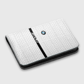 Картхолдер с принтом с принтом BMW 2018 White Sport в Курске, натуральная матовая кожа | размер 7,3 х 10 см; кардхолдер имеет 4 кармана для карт; | Тематика изображения на принте: bmw | автомобильные | бмв | машины