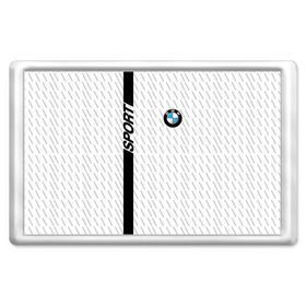 Магнит 45*70 с принтом BMW 2018 White Sport в Курске, Пластик | Размер: 78*52 мм; Размер печати: 70*45 | Тематика изображения на принте: bmw | автомобильные | бмв | машины