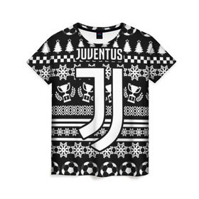 Женская футболка 3D с принтом Juventus 2018 Новогодний в Курске, 100% полиэфир ( синтетическое хлопкоподобное полотно) | прямой крой, круглый вырез горловины, длина до линии бедер | fc | juventus | спорт | спортивные | фк | футбол | футбольный клуб | ювентус