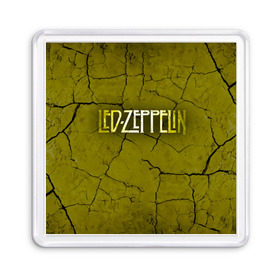Магнит 55*55 с принтом Led Zeppelin в Курске, Пластик | Размер: 65*65 мм; Размер печати: 55*55 мм | led zeppelin | группа | джимми пейдж | джон генри бонэм | джон пол джонс | лед зепелен | лед зеппелин | роберт плант | рок