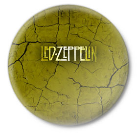 Значок с принтом Led Zeppelin в Курске,  металл | круглая форма, металлическая застежка в виде булавки | led zeppelin | группа | джимми пейдж | джон генри бонэм | джон пол джонс | лед зепелен | лед зеппелин | роберт плант | рок