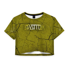 Женская футболка 3D укороченная с принтом Led Zeppelin в Курске, 100% полиэстер | круглая горловина, длина футболки до линии талии, рукава с отворотами | led zeppelin | группа | джимми пейдж | джон генри бонэм | джон пол джонс | лед зепелен | лед зеппелин | роберт плант | рок