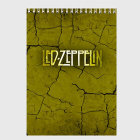 Скетчбук с принтом Led Zeppelin в Курске, 100% бумага
 | 48 листов, плотность листов — 100 г/м2, плотность картонной обложки — 250 г/м2. Листы скреплены сверху удобной пружинной спиралью | led zeppelin | группа | джимми пейдж | джон генри бонэм | джон пол джонс | лед зепелен | лед зеппелин | роберт плант | рок