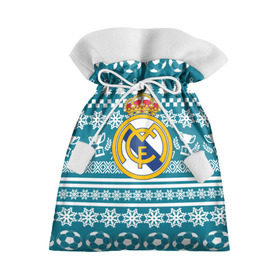 Подарочный 3D мешок с принтом Ronaldo 7 Новогодний в Курске, 100% полиэстер | Размер: 29*39 см | fc | real madrid | реал мадрид | спорт | спортивные | фк | футбол | футбольный клуб