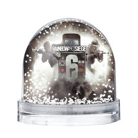 Снежный шар с принтом Tom Clancy Rainbow Six Siege в Курске, Пластик | Изображение внутри шара печатается на глянцевой фотобумаге с двух сторон | 6 | rainbow six | siege | война | игра | оружие | осада | шутер