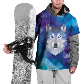 Накидка на куртку 3D с принтом Волк в Курске, 100% полиэстер |  | волк