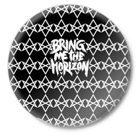 Значок с принтом Bring Me the Horizon в Курске,  металл | круглая форма, металлическая застежка в виде булавки | bmth | bring me the horizon | альтернативный метал | альтернативный рок | бмтх | бмтш | группа | достань для меня горизонт | дэткор | метал | рок | электроник рок