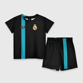 Детский костюм с шортами 3D с принтом Ronaldo CR7 в Курске,  |  | 2017 | emirates | fc | real madrid | абстракция | геометрия | зож | клуб | линии | мода | модные | мяч | реал мадрид | роналдо | спорт | спортивные | стиль | тренды | футбол | футбольный клуб | экстрим | эмблема