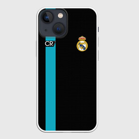 Чехол для iPhone 13 mini с принтом Ronaldo CR7 в Курске,  |  | 2017 | emirates | fc | real madrid | абстракция | геометрия | зож | клуб | линии | мода | модные | мяч | реал мадрид | роналдо | спорт | спортивные | стиль | тренды | футбол | футбольный клуб | экстрим | эмблема