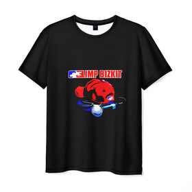 Мужская футболка 3D с принтом Limp Bizkit в Курске, 100% полиэфир | прямой крой, круглый вырез горловины, длина до линии бедер | limp bizkit | джон отто | лимбизкит | лимпбизкит | сэм риверс | уэс борланд | фред дёрст