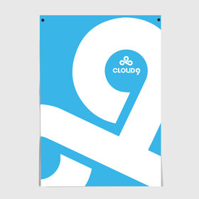 Постер с принтом cs:go - Cloud 9 (2018 Style) в Курске, 100% бумага
 | бумага, плотность 150 мг. Матовая, но за счет высокого коэффициента гладкости имеет небольшой блеск и дает на свету блики, но в отличии от глянцевой бумаги не покрыта лаком | 0x000000123 | 9 | cloud9 | csgo | клауд | кс го