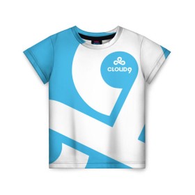 Детская футболка 3D с принтом cs:go - Cloud 9 (2018 Style) в Курске, 100% гипоаллергенный полиэфир | прямой крой, круглый вырез горловины, длина до линии бедер, чуть спущенное плечо, ткань немного тянется | 0x000000123 | 9 | cloud9 | csgo | клауд | кс го
