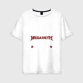 Женская футболка хлопок Oversize с принтом Я прост хочу слушать Megadeth в Курске, 100% хлопок | свободный крой, круглый ворот, спущенный рукав, длина до линии бедер
 | megadet | megadeth | дирк вербурен | дэвид эллефсон | дэйв мастейн | кико лоурейро | мегадет