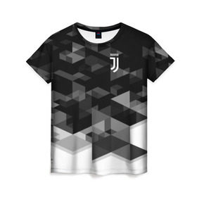 Женская футболка 3D с принтом Juventus 2018 Geometry Sport в Курске, 100% полиэфир ( синтетическое хлопкоподобное полотно) | прямой крой, круглый вырез горловины, длина до линии бедер | fc | juventus | спорт | спортивные | фк | футбол | футбольный клуб | ювентус
