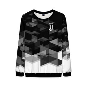 Мужской свитшот 3D с принтом Juventus 2018 Geometry Sport в Курске, 100% полиэстер с мягким внутренним слоем | круглый вырез горловины, мягкая резинка на манжетах и поясе, свободная посадка по фигуре | Тематика изображения на принте: fc | juventus | спорт | спортивные | фк | футбол | футбольный клуб | ювентус