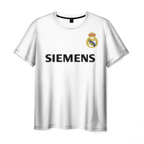 Мужская футболка 3D с принтом Zidane ретро в Курске, 100% полиэфир | прямой крой, круглый вырез горловины, длина до линии бедер | champions | league | madrid | real | retro | spain | zidane | zinedine | зидан | зинедин | лига | мадрид | реал | ретро | чемпионов