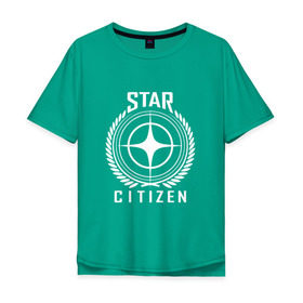 Мужская футболка хлопок Oversize с принтом Star Citizen в Курске, 100% хлопок | свободный крой, круглый ворот, “спинка” длиннее передней части | игра | космический | космос | симулятор