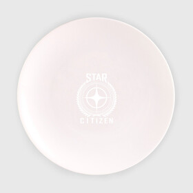 Тарелка с принтом Star Citizen в Курске, фарфор | диаметр - 210 мм
диаметр для нанесения принта - 120 мм | игра | космический | космос | симулятор