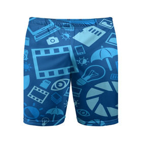 Мужские шорты 3D спортивные с принтом Фотограф pattern в Курске,  |  | Тематика изображения на принте: bombing | pattern | бомбинг | текстуры | узор | фотограф