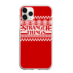 Чехол для iPhone 11 Pro матовый с принтом Свитер Stranger Things в Курске, Силикон |  | stranger things | новогодний | очень странные дела | праздничный | рождество | свитер