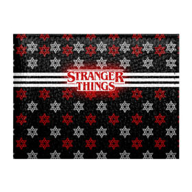 Обложка для студенческого билета с принтом Свитер Stranger Things Dark в Курске, натуральная кожа | Размер: 11*8 см; Печать на всей внешней стороне | stranger things | очень странные дела