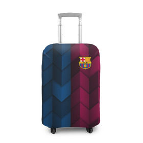 Чехол для чемодана 3D с принтом FC Barca 2018 Creative uniform в Курске, 86% полиэфир, 14% спандекс | двустороннее нанесение принта, прорези для ручек и колес | fc | fc barcelona | fcb | барселона | спорт | спортивные | фк | футбол | футбольный клуб