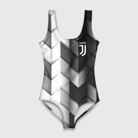 Купальник-боди 3D с принтом Juventus 2018 Geometry Sport в Курске, 82% полиэстер, 18% эластан | Круглая горловина, круглый вырез на спине | Тематика изображения на принте: fc | juventus | спорт | спортивные | фк | футбол | футбольный клуб | ювентус