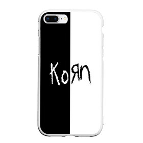 Чехол для iPhone 7Plus/8 Plus матовый с принтом Korn в Курске, Силикон | Область печати: задняя сторона чехла, без боковых панелей | korn | koяn | альтернативный | арвизу | гранж | грув | группа | дым | дэвис | корн | коян | лузье | манки | метал | музыка | нюметал | панк | песни | рок | уэлч | филди | филипп | хэд | шаффер