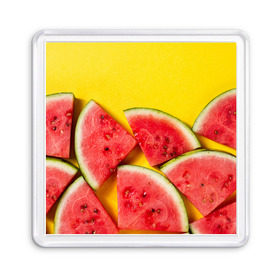 Магнит 55*55 с принтом арбуз в Курске, Пластик | Размер: 65*65 мм; Размер печати: 55*55 мм | Тематика изображения на принте: berry | food | fruit | health | rest | summer | vegan | vegetarianism | vitamins | watermelon | арбуз | веган | вегетарианство | витамины | еда | здоровье | лето | отдых | фрукты | ягода