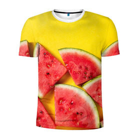 Мужская футболка 3D спортивная с принтом арбуз в Курске, 100% полиэстер с улучшенными характеристиками | приталенный силуэт, круглая горловина, широкие плечи, сужается к линии бедра | Тематика изображения на принте: berry | food | fruit | health | rest | summer | vegan | vegetarianism | vitamins | watermelon | арбуз | веган | вегетарианство | витамины | еда | здоровье | лето | отдых | фрукты | ягода