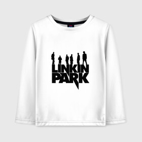 Детский лонгслив хлопок с принтом Linkin Park в Курске, 100% хлопок | круглый вырез горловины, полуприлегающий силуэт, длина до линии бедер | bennington | chester | linkin park | альтернативный | беннингтон | группа | ленкин | линкин | майк | метал | музыкант | ню | нюметал | парк | певец | рок | рэп | честер | электроник